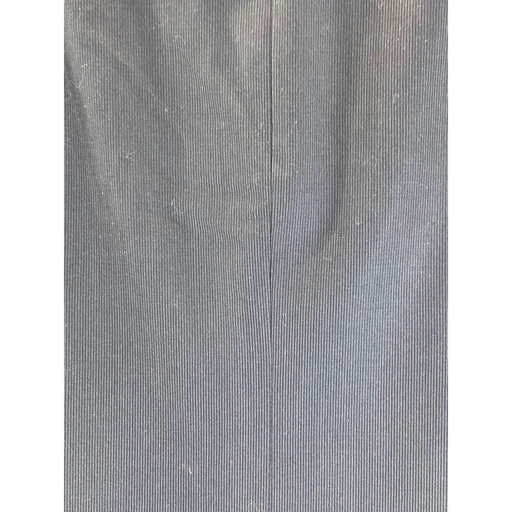 EGARA Men's Black Skinny-Fit Ribbed Two-Button Wool-Blend Long Blazer SZ 38L