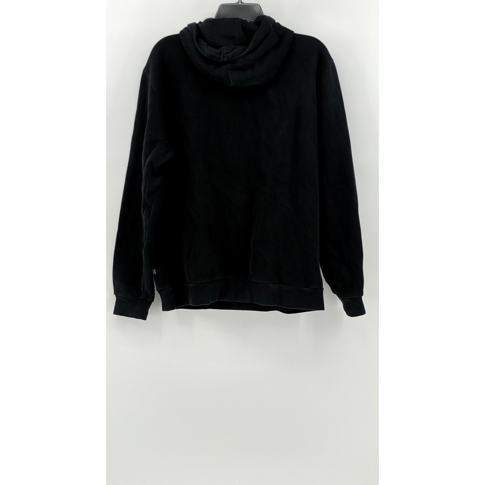 PUMA Men's Black Embossed Logo Pullover Hoodie SZ L