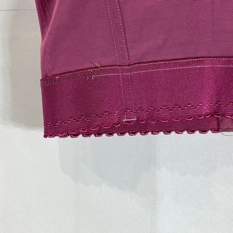 UNBRANDED Women's Pink Hook and Bar Corset Cropped Tank Top SZ S