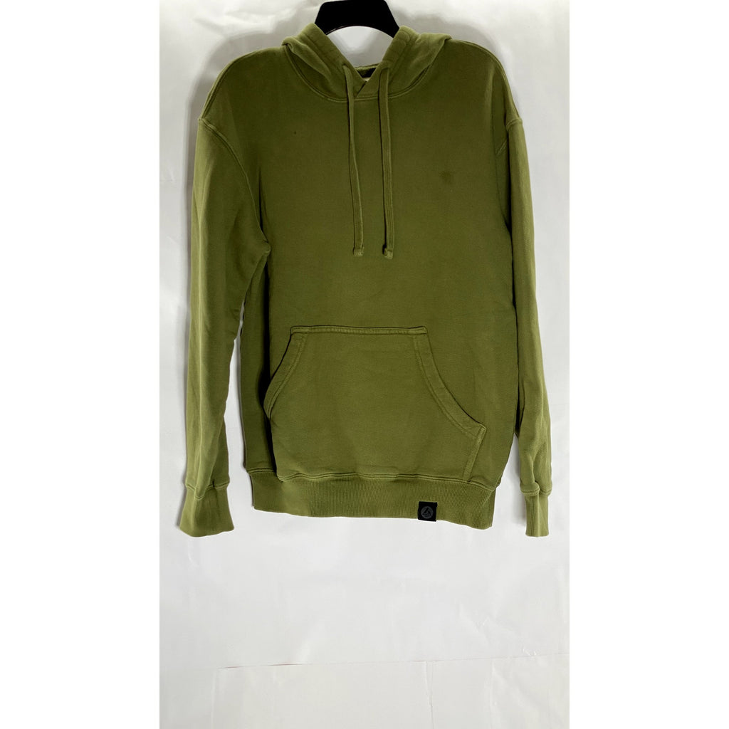 AMERICAN GIANT Men's Olive Green Solid Cotton Classic Pullover Hoodie SZ S