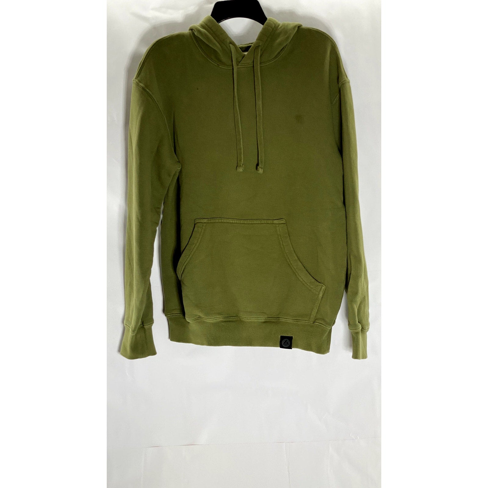 AMERICAN GIANT Men's Olive Green Solid Cotton Classic Pullover Hoodie SZ S