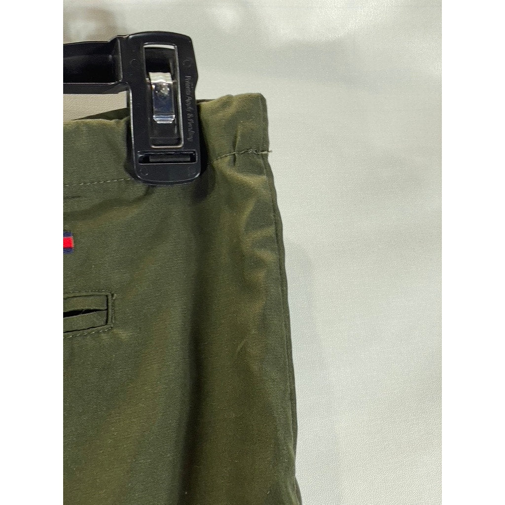 TOMMY HILFIGER Women's Dark Olive Vintage Pull-On Straight Mini Skirt SZ 6