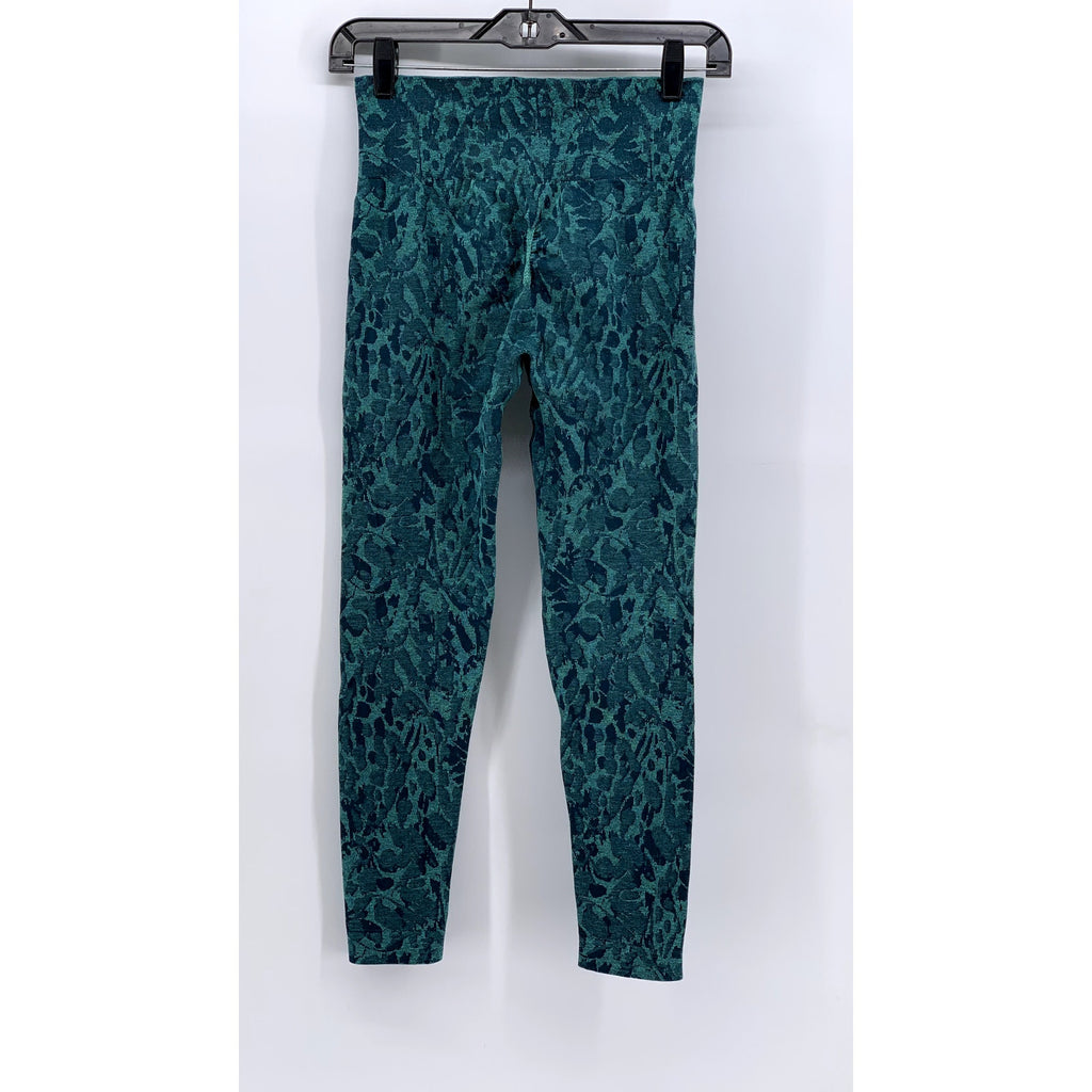 GYMSHARK Women's Green Printed High Rise Leggings SZ XS