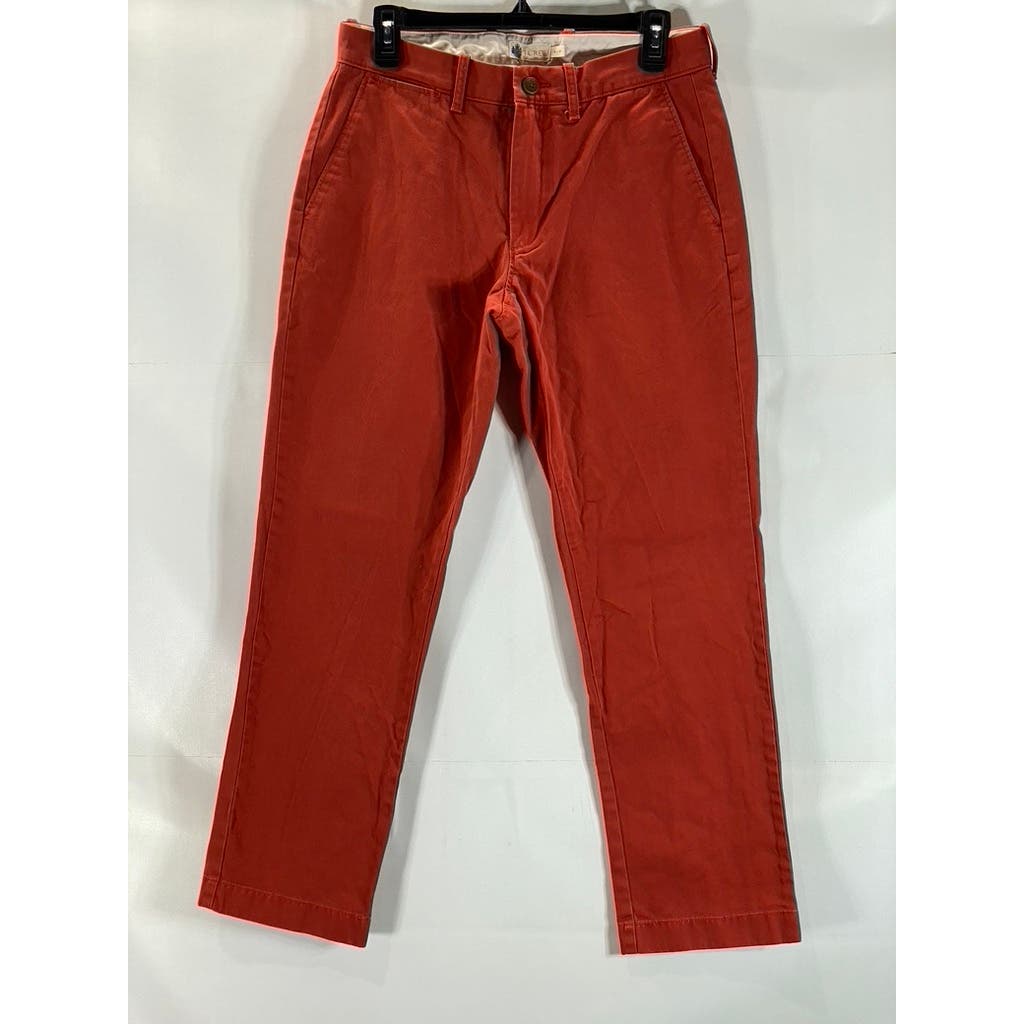 J.CREW Men's Red Straight-Fit Broken-In Chino Pant SZ 30X30