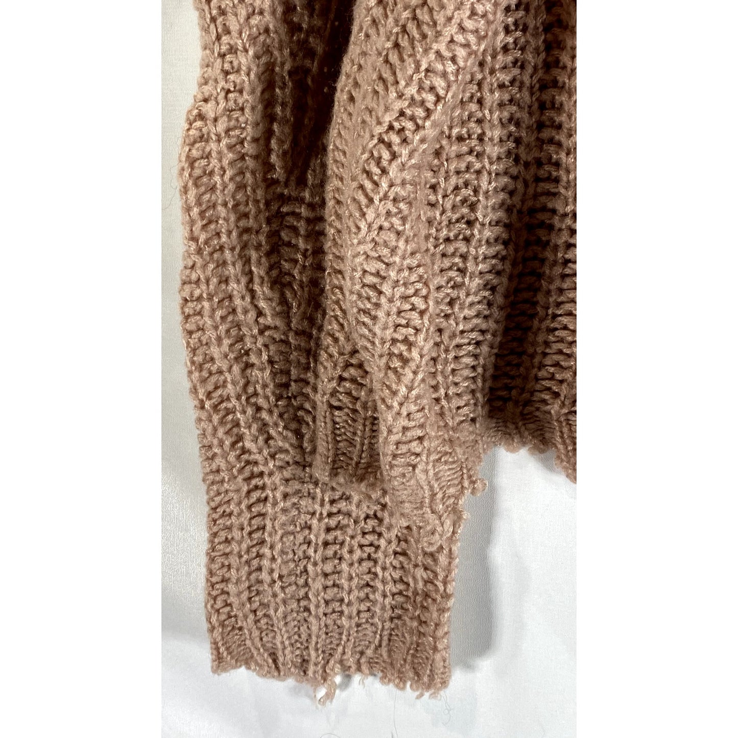 FATE Women's Brown Knit Pullover Sweater SZ S