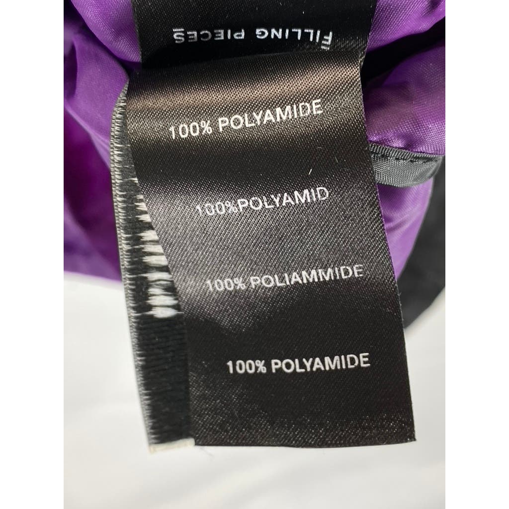 FILLING PIECES Men's Black/Purple Colorblock Zip-Up Lightweight Jacket SZ M