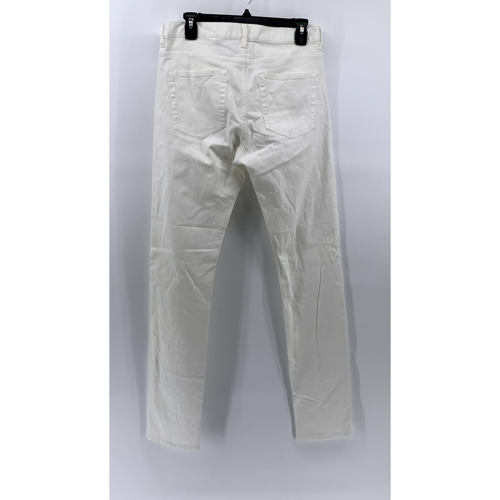 H&M Men's White Skinny-Fit Jeans SZ 30
