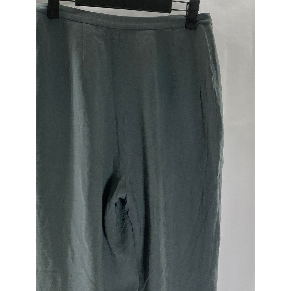 VALERIE STEVENS Women's Vintage Petite Gray Silk Pleated Dress Pant SZ 6P