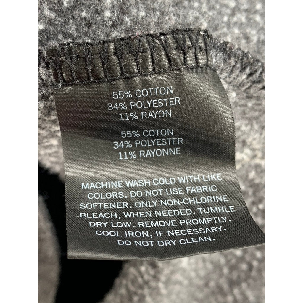 NEW ERA Women's Charcoal Gray Atomic Print Custom Casual Hoodie SZ S