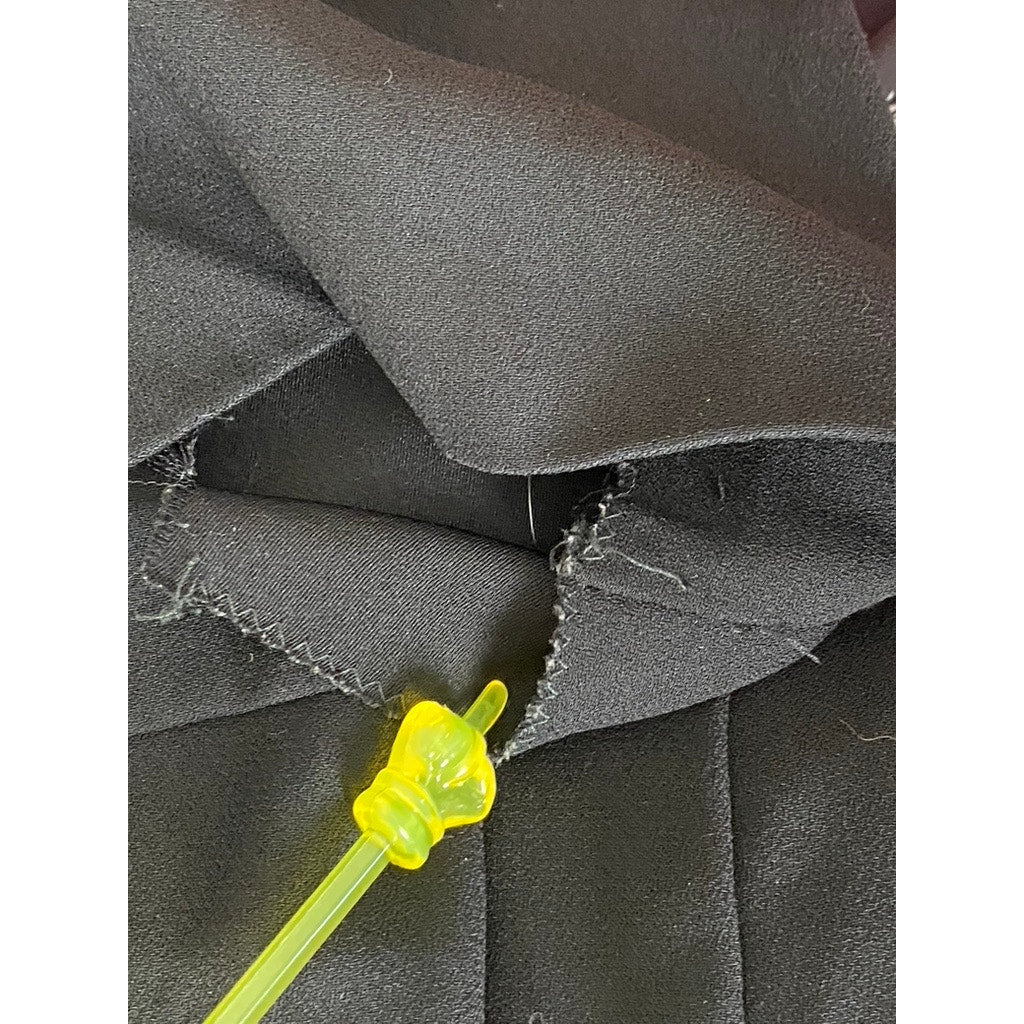 JONATHAN LOGAN Women's Vintage Black Solid Regular-Fit Straight-Leg Pant SZ 14