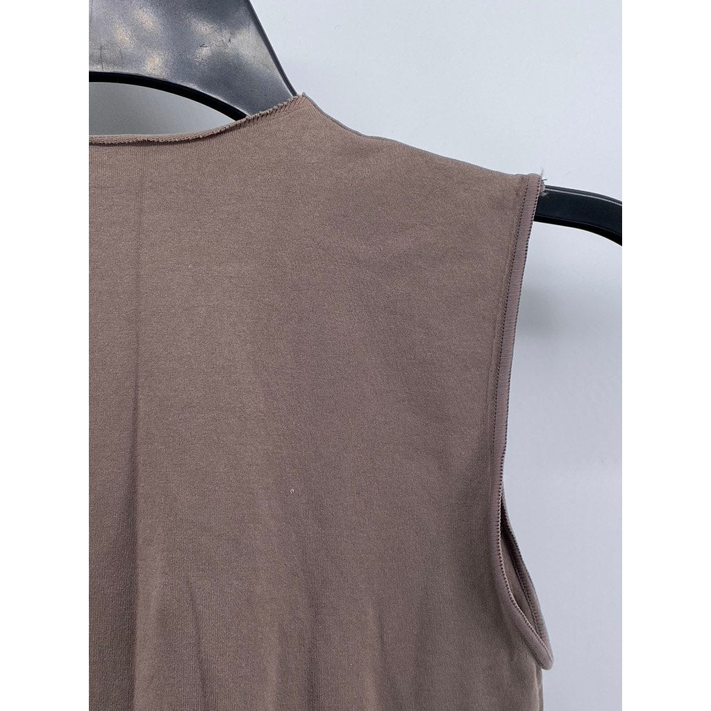 SKIMS Women's Beige High-Neck Sleeveless Seamless Thong Bodysuit SZ S