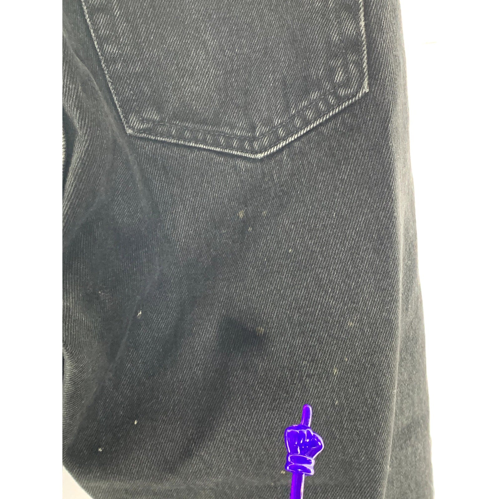 WEEKDAY Women's Echo Black Solid Row Five-Pocket Raw-Hem Straight Jean SZ 27/32