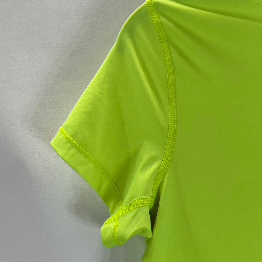 NIKE PRO Women’s Lime Green Active V-Neck Short Sleeve Top SZ M