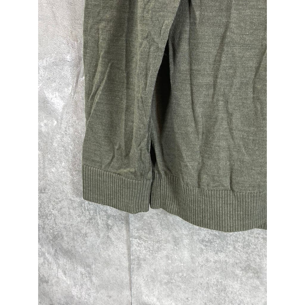 EVERLANE Men's Army Green Crewneck Wool Pullover Sweater SZ L