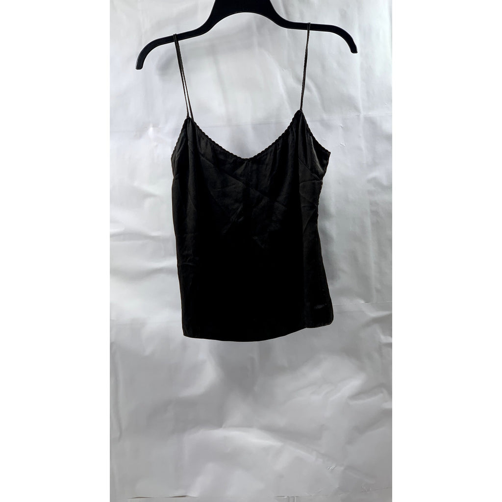 ELIE TAHARI Women's Black Solid V-Neck Spaghetti Strap Cami Top SZ S