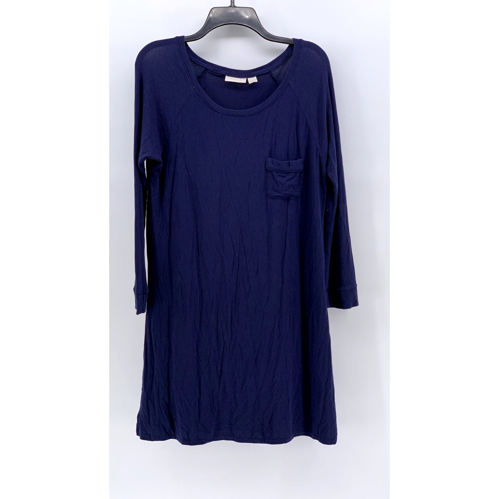 NORDSTROM LINGERIE Women's Navy Crewneck Night Gown SZ M