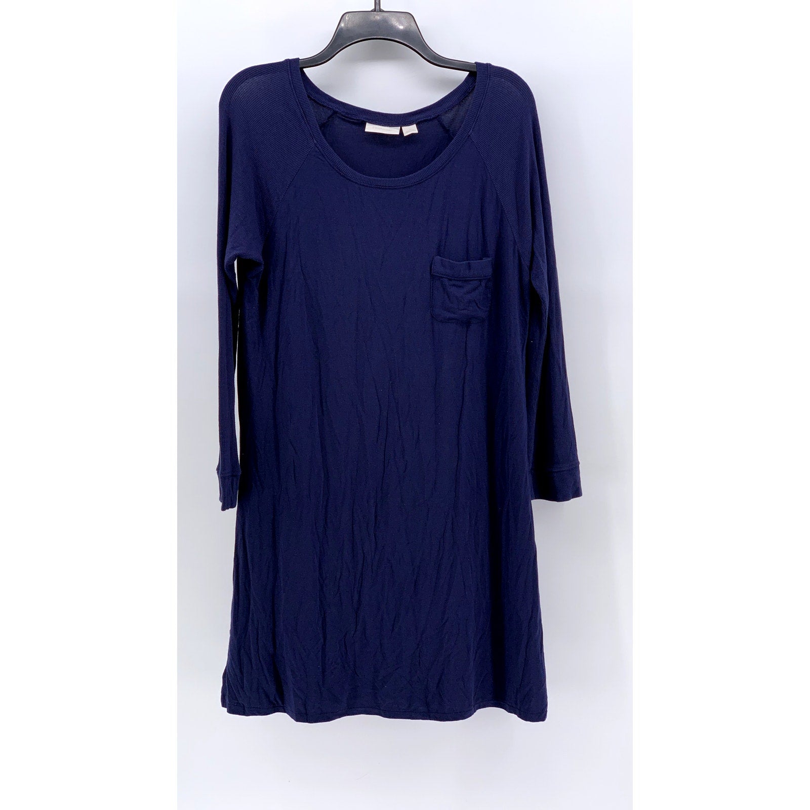 NORDSTROM LINGERIE Women's Navy Crewneck Night Gown SZ M
