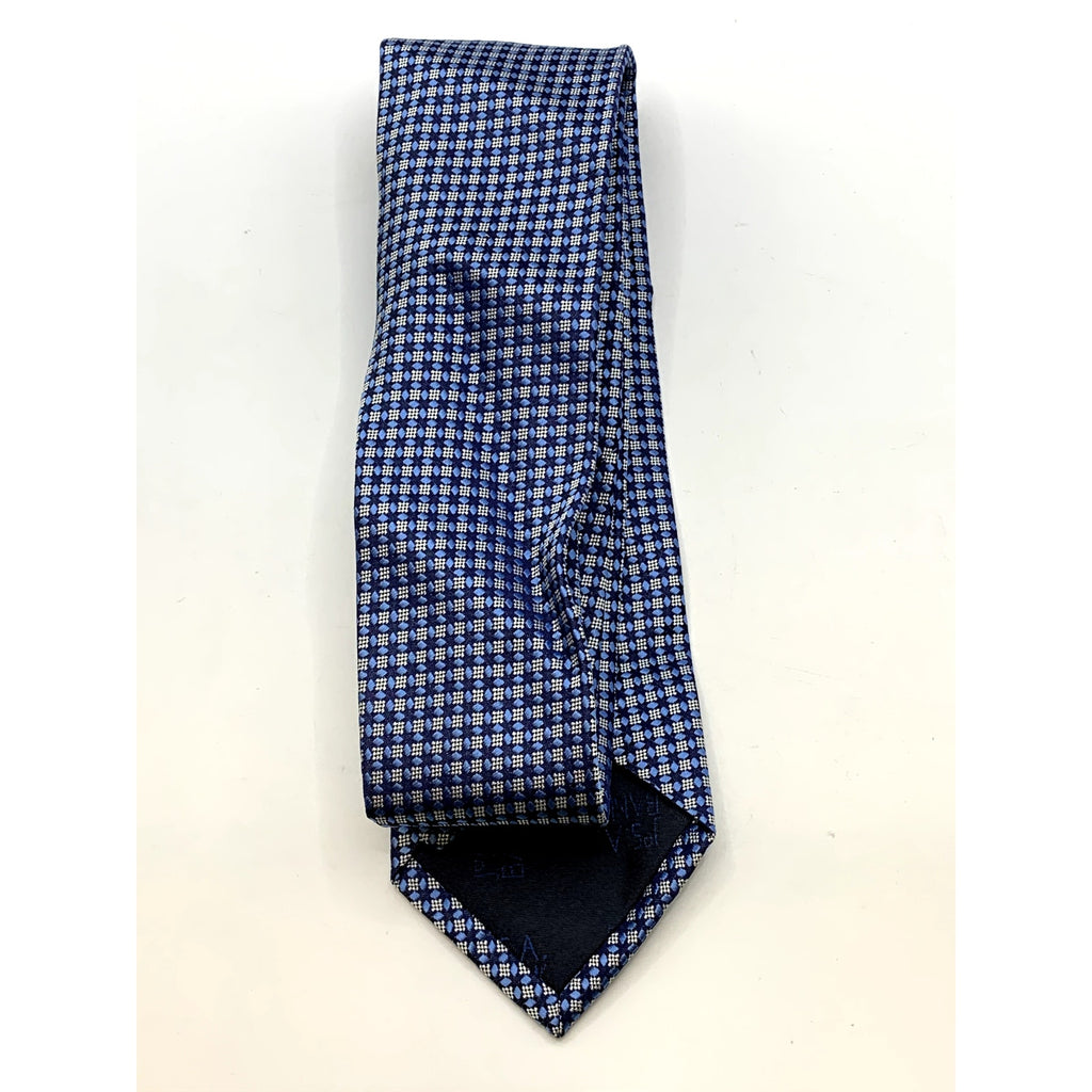 JOS. A. BANK Men's Blue Embroidered Geo Print Tie