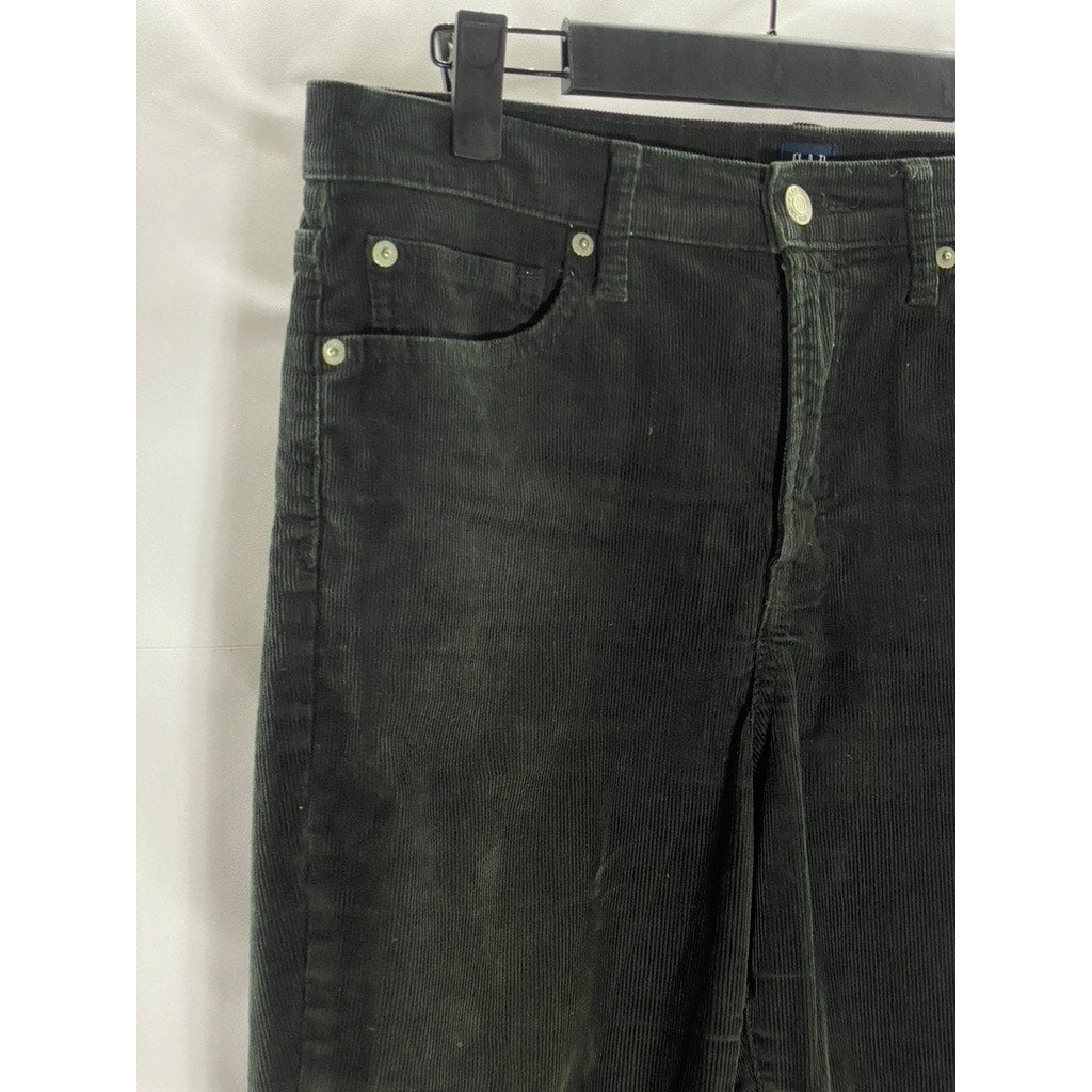 GAP DENIM Women's Petite Dark Charcoal Gray True Skinny Corduroy Pant SZ 8/28P