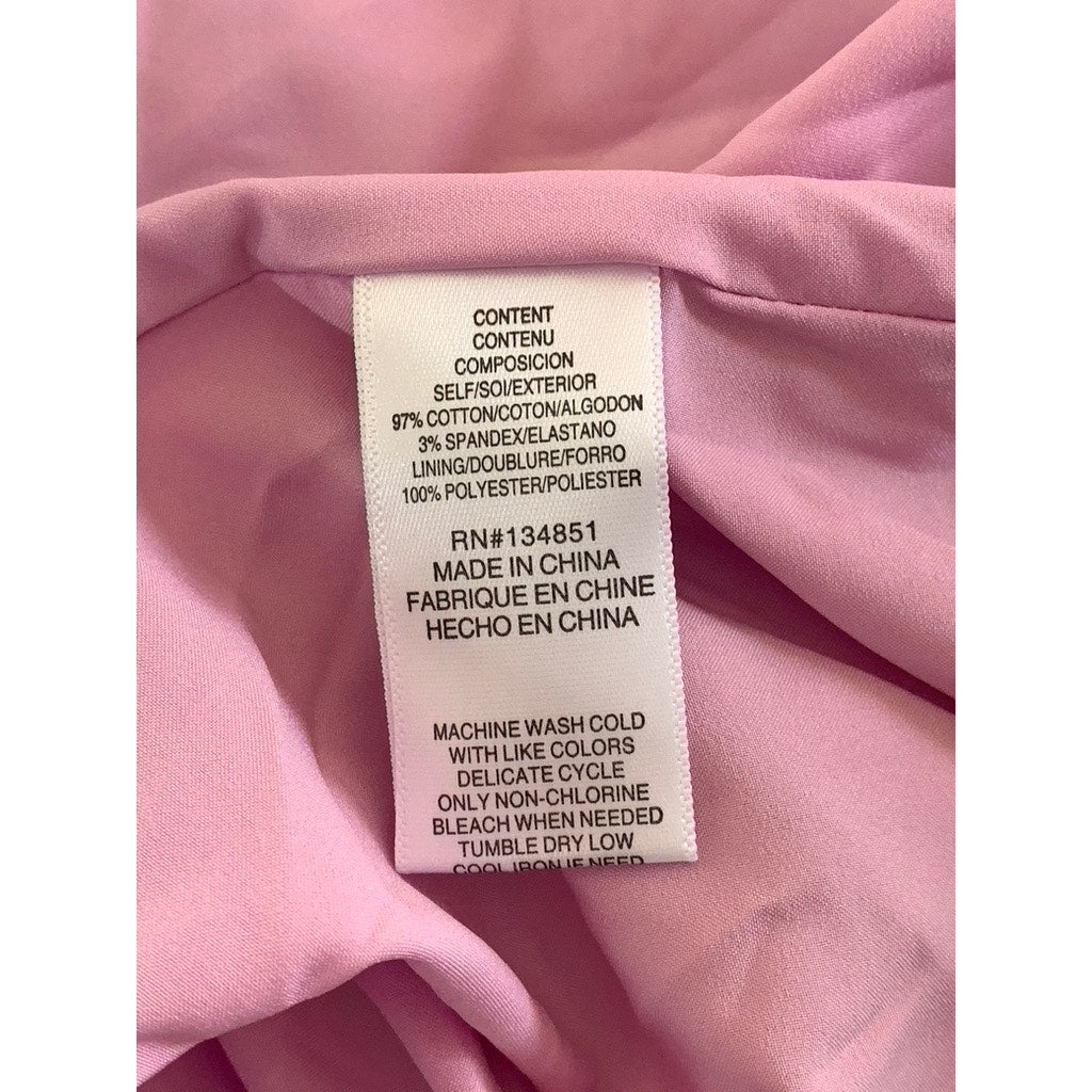 WAYF Women's Orchid Wisteria Smocked Tiered Adjustable Strap Midi Dress SZ M