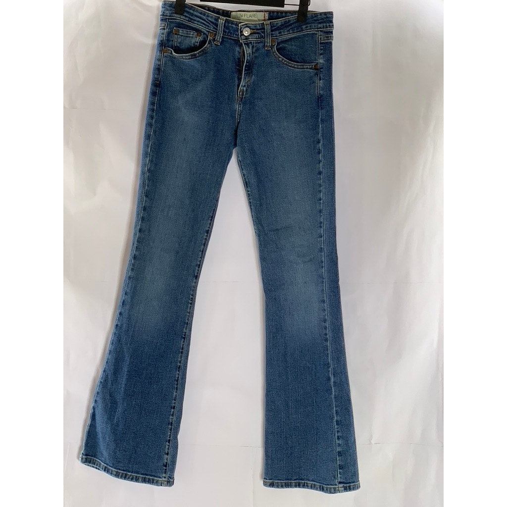 LEVI'S Women's Vintage Blue 519 Low Rise Flare Denim Five-Pocket Jean SZ 5