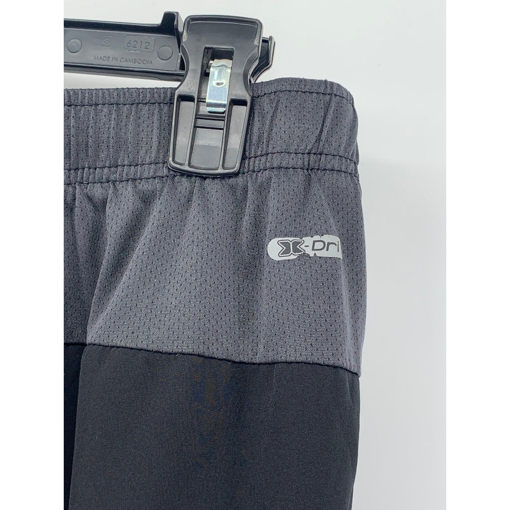 RBX ACTIVE Men's Black-Gray X-Dri Performance Drawstring Shorts SZ L