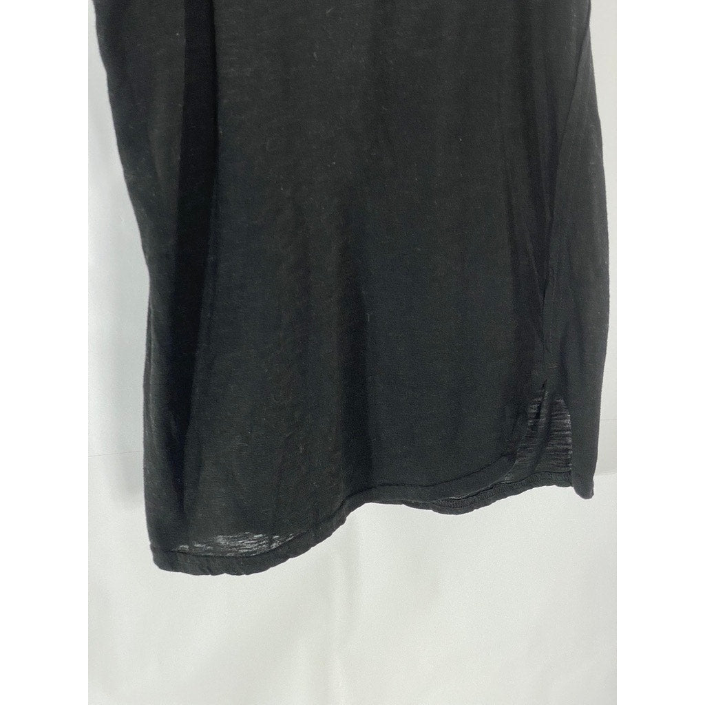 OLD NAVY ACTIVE Women’s Black-White Postive Mind Positive Vibes Tank Top SZ S