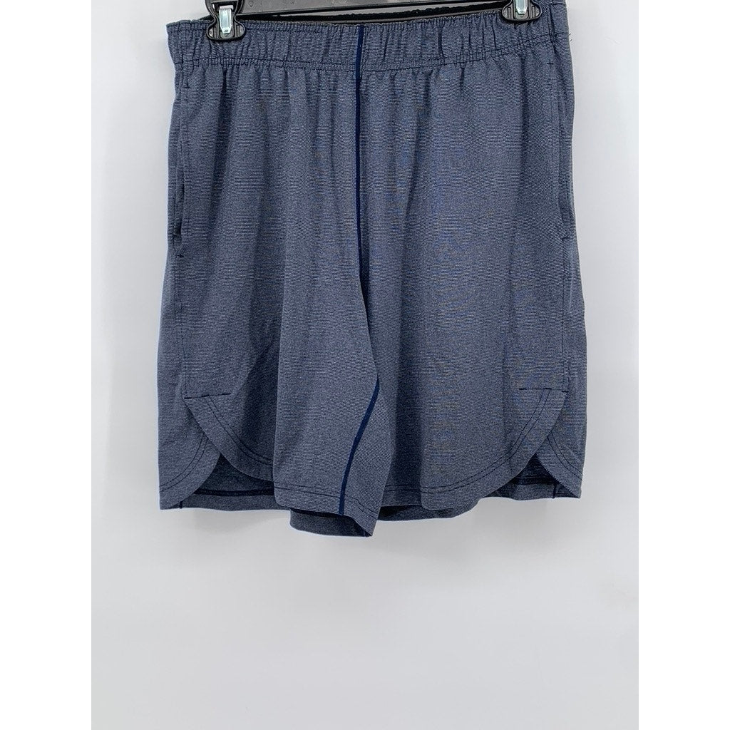 90 DEGREE Men's Navy Elastic Waistband Sports Exercise Shorts SZ L