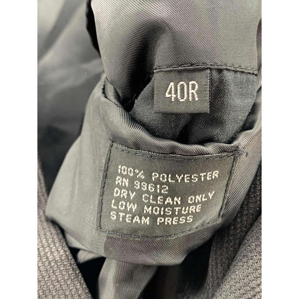 ZACCHI CLASSICO ITALIANO Men's Black Five-Button Regular-Fit Sport Coat SZ 40R