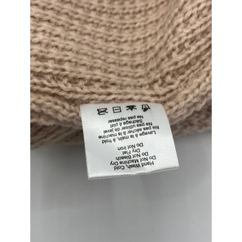 T J D Women's Blush Pink Cable Knit Ribbed Beanie SZ OS