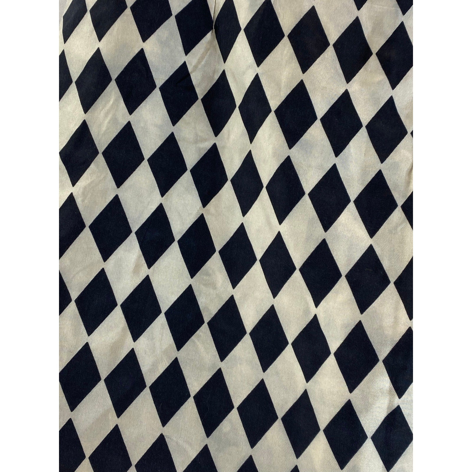 Women's Beige/Black Checkered Side-Zip Mini Skirt SZ S