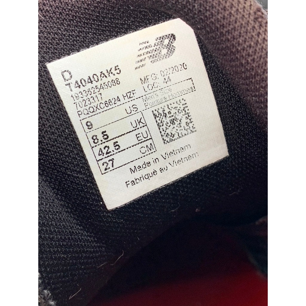 NEW BALANCE Men's Black-Gray Camo Fresh Foam Sneakers SZ 9