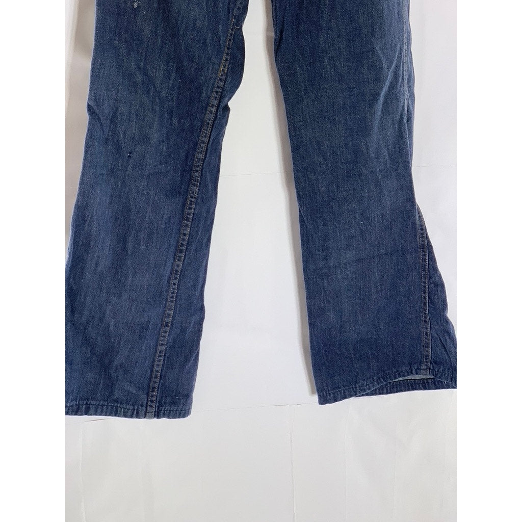 LEVI’S Women’s Vintage Dark Blue Button-Up Denim Bootcut Jean SZ 30x34