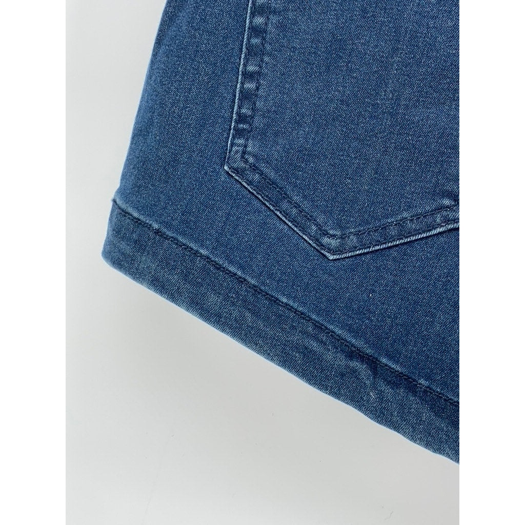 HAPPILY GREY Women's Blue Denim High-Rise Shorts SZ 3/26