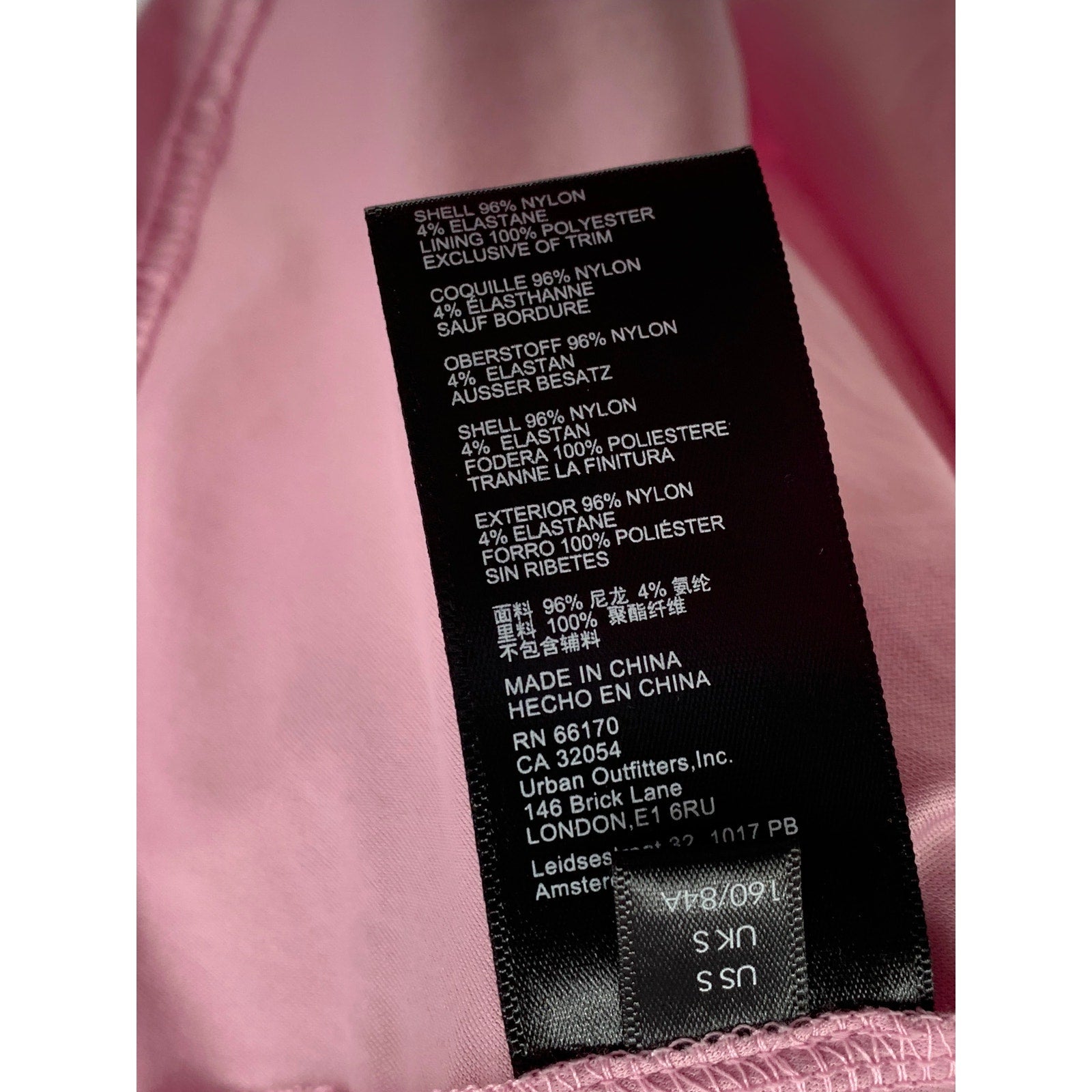 URBAN OUTFITTERS Women's Pink Roxie Lace Trim Short Sleeve Mini Dress SZ S