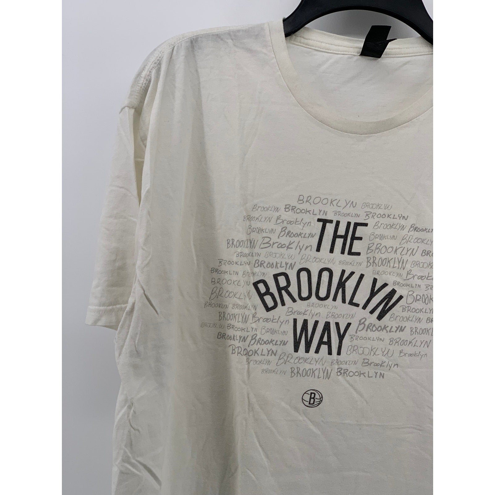 GILDAN Men's White The Brooklyn Way Crewneck SoftStyle Short Sleeve T-Shirt SZXL