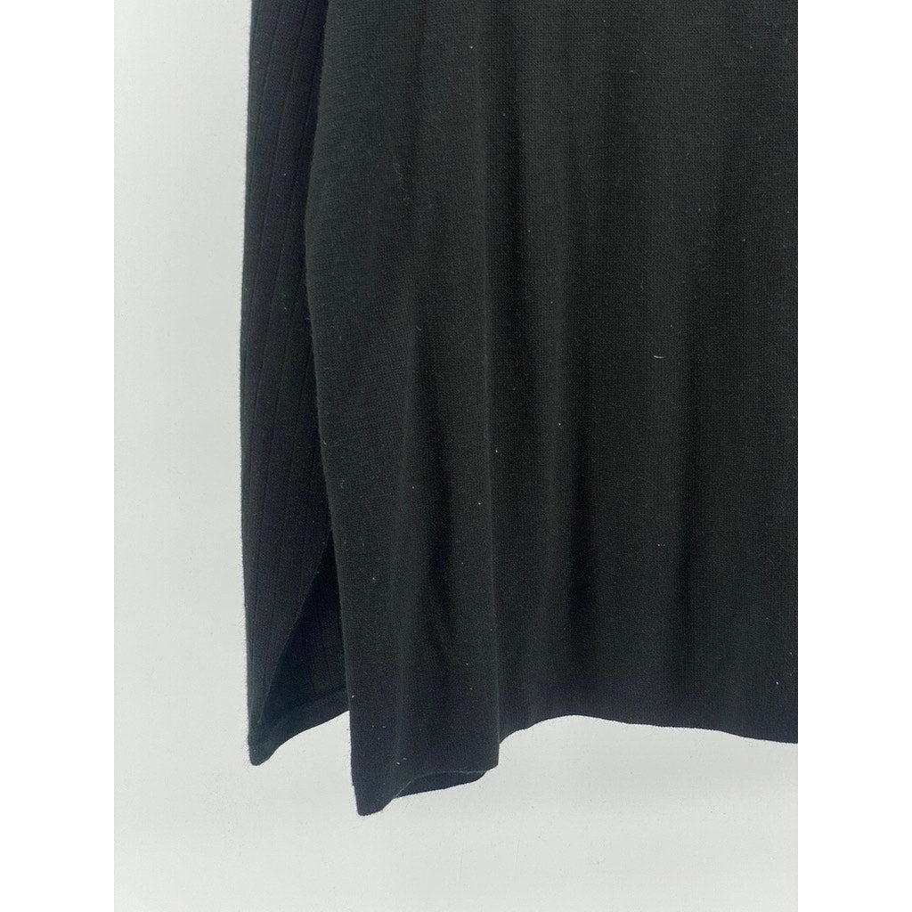 UNION BAY Men's Black-Tan Crewneck Striped Long Sleeve Knit Sweater SZ XL