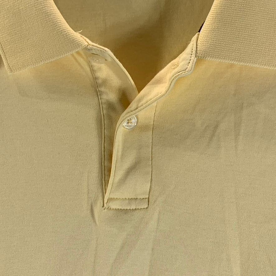 TASSO ELBA Men's Yellow Supima Cotton Short Sleeve Polo Shirt SZ XL