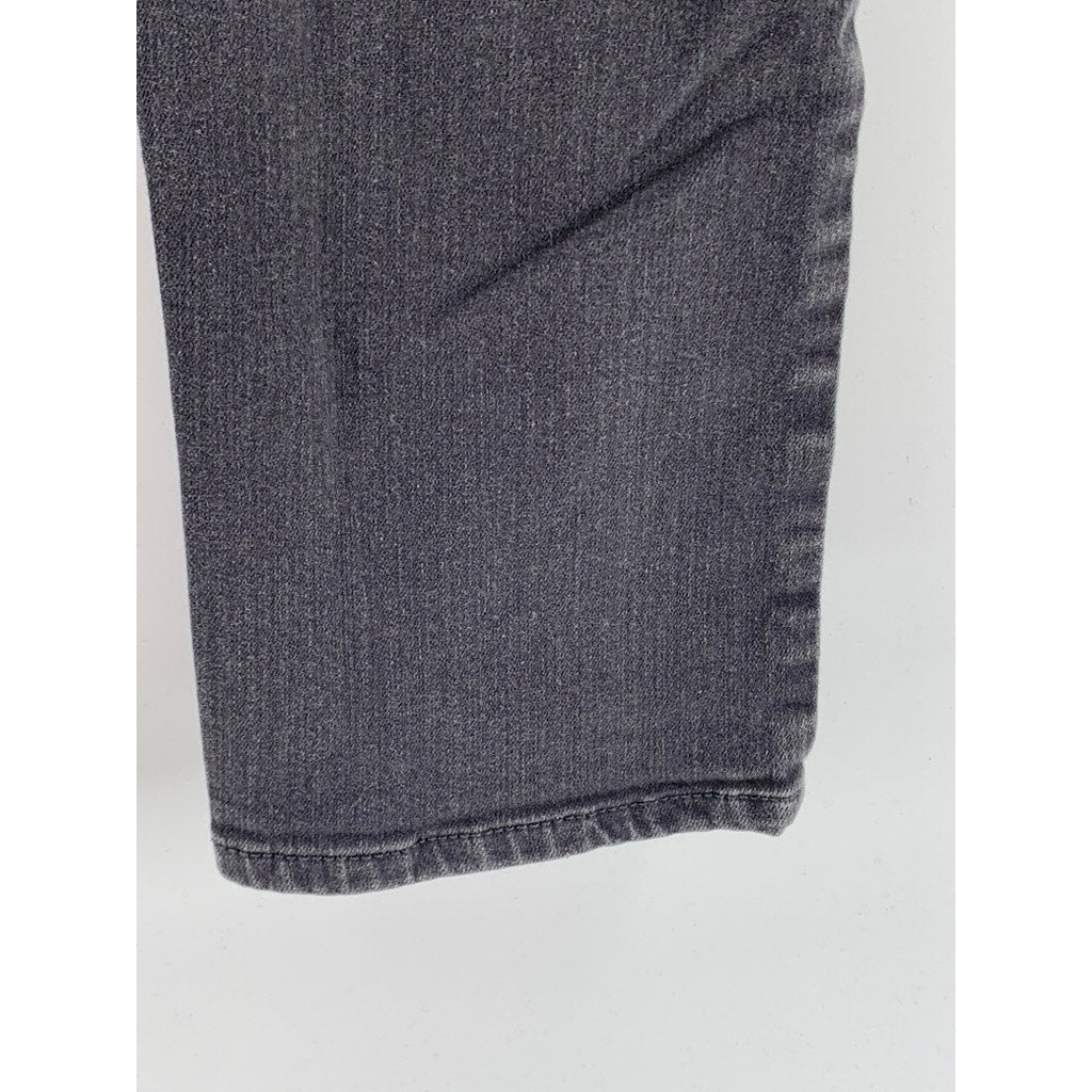 EDDIE BAUER Women's Gray Special Dyed Slim Straight Slightly Curvy Jeans SZ S 4