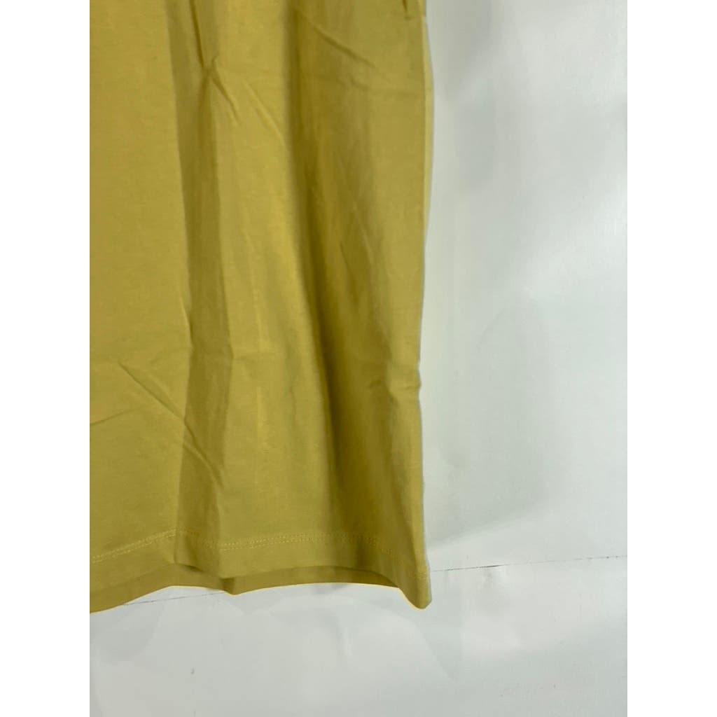 ZARA Men's Yellow Relaxed-Fit Crewneck Short Sleeve T-Shirt SZ M