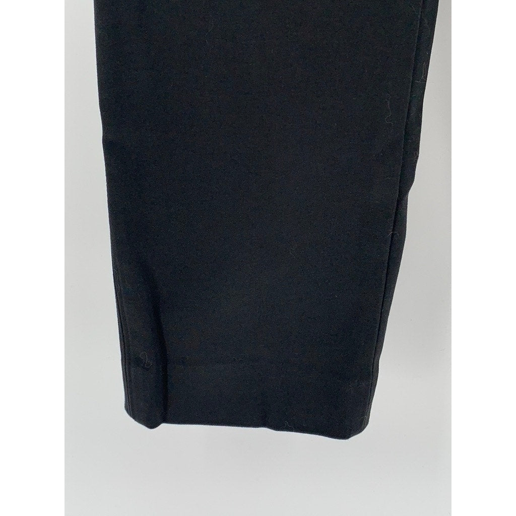 CLUB MONACO Women's Black Solid Hook & Button Slim Pant SZ 4