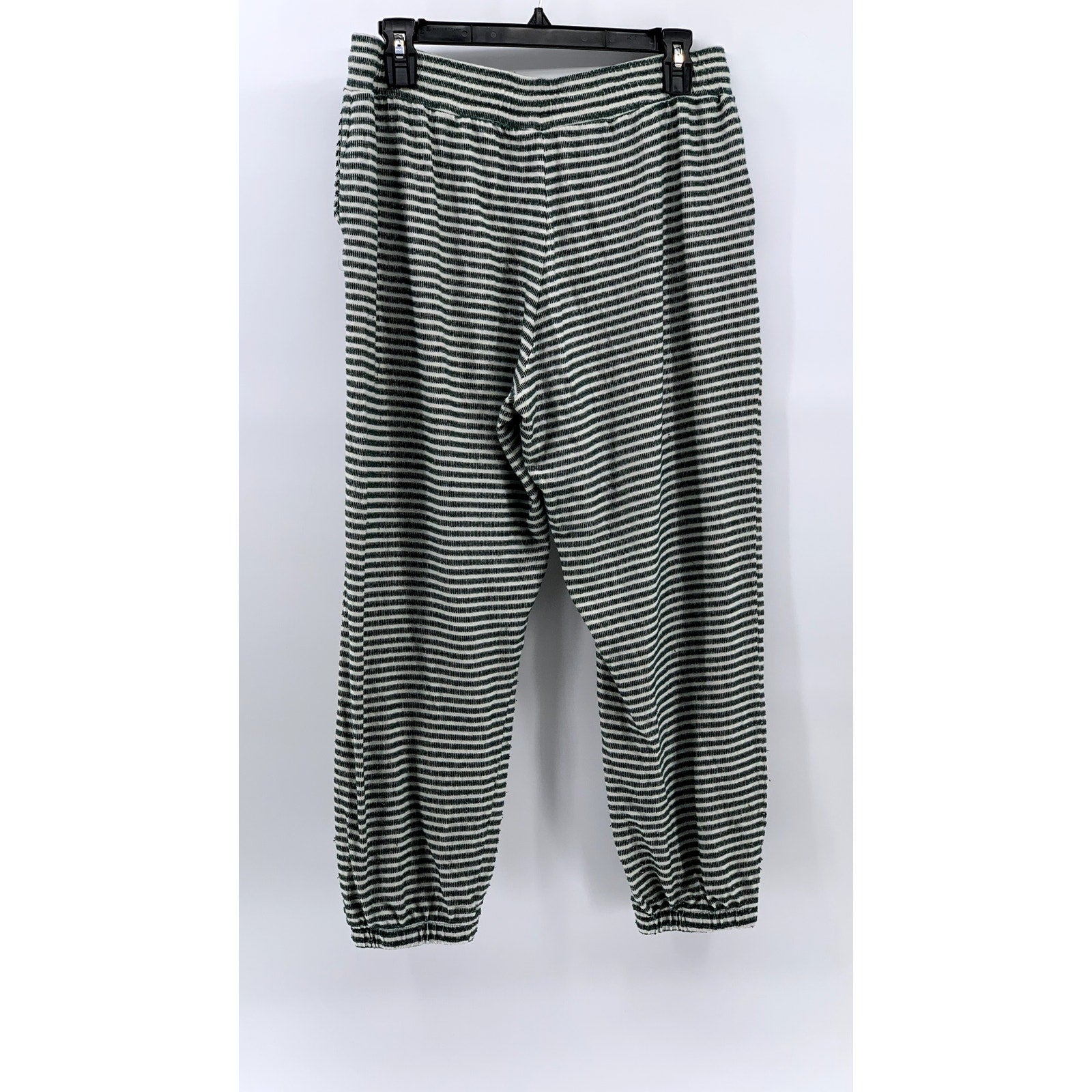 MADEWELL Women's Green-White Striped Saunter Sleep Pajama SZ M