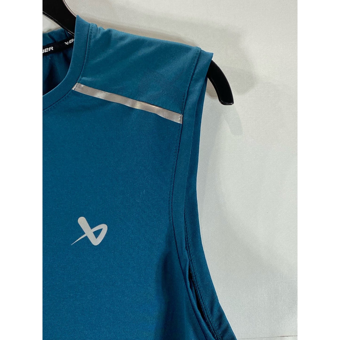 BAUER X Men's Ocean FLC Moisturizing Reflective Active Training Tank SZ M