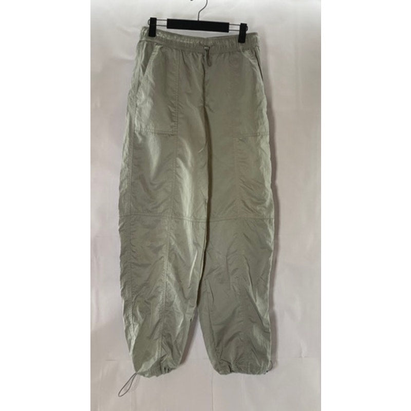 WILD FABLE Women's Light Gray Elastic Waist Bungee-Hem Pull-On Pants SZ S