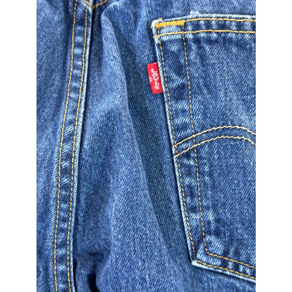 LEVI'S Men's Indigo Worn In Blue Vintage 501 Button-Fly Denim Jeans SZ 34X30