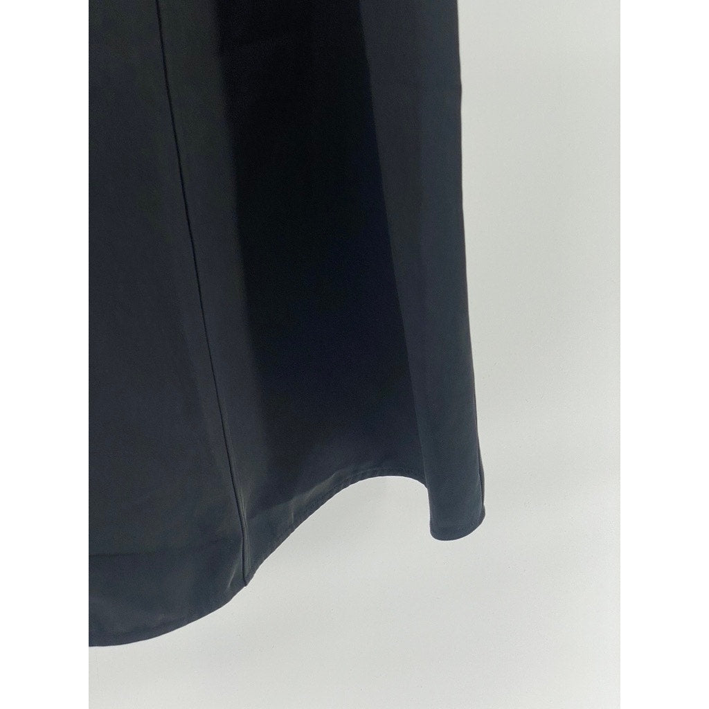 EVERLANE Women's Black Crewneck Sleeveless A-Line Knee Length Dress SZ 0