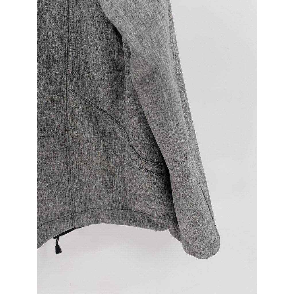 CHAMPION Men's Gray Zip-Up Long Sleeve Venture Dry Jacket SZ L
