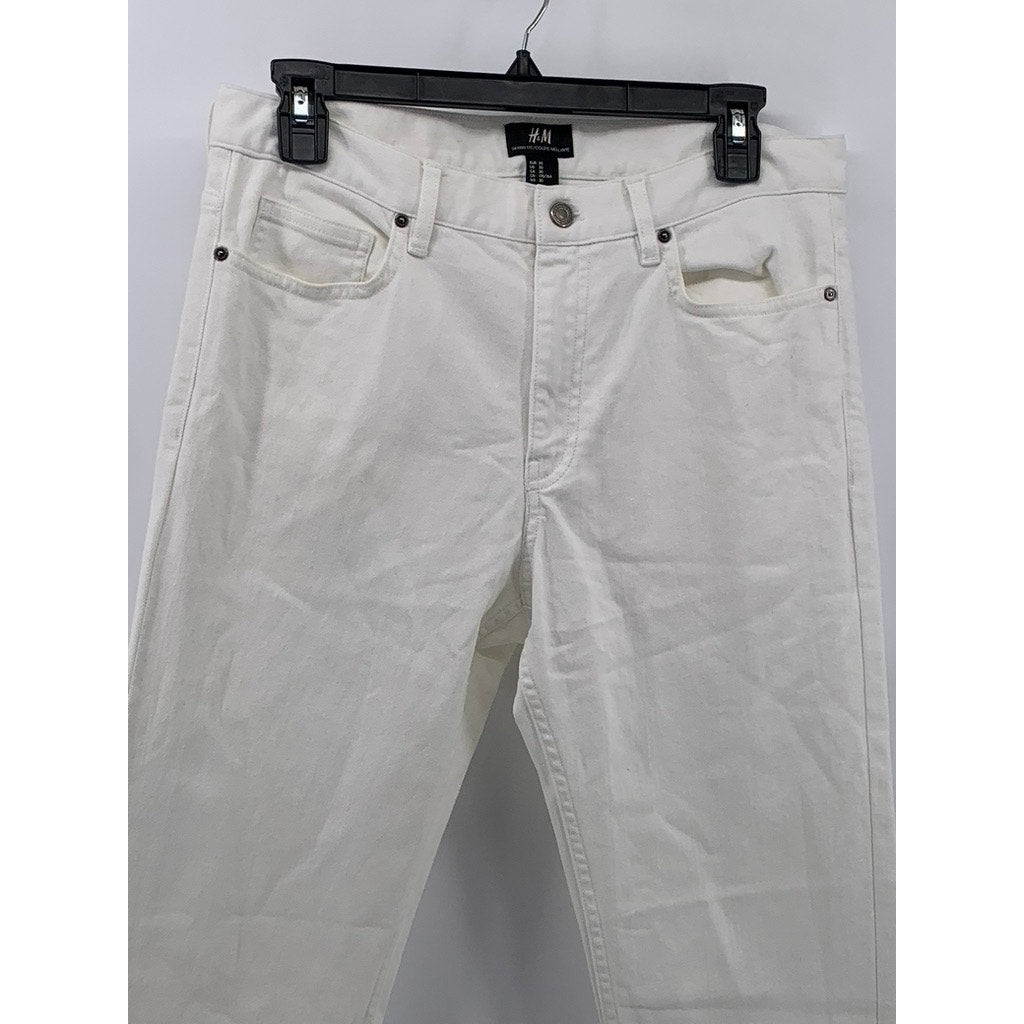 H&M Men's White Skinny-Fit Jeans SZ 30