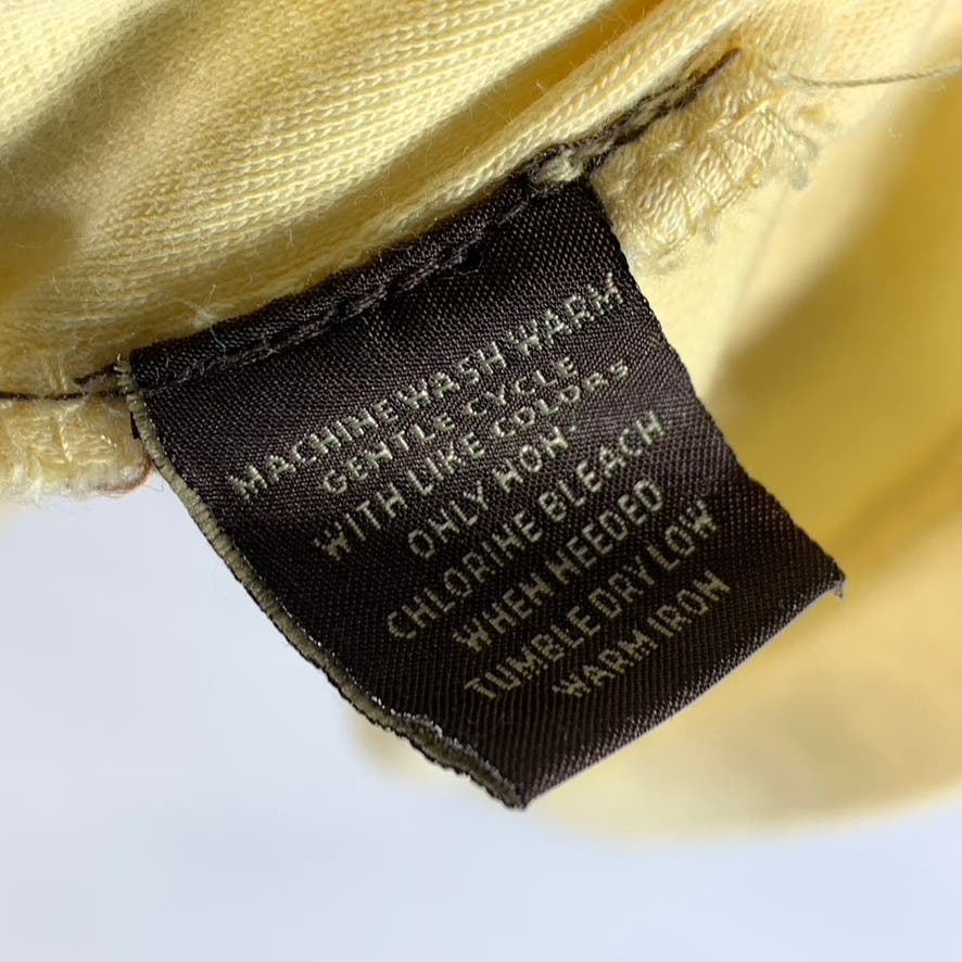 TASSO ELBA Men's Yellow Supima Cotton Short Sleeve Polo Shirt SZ XL