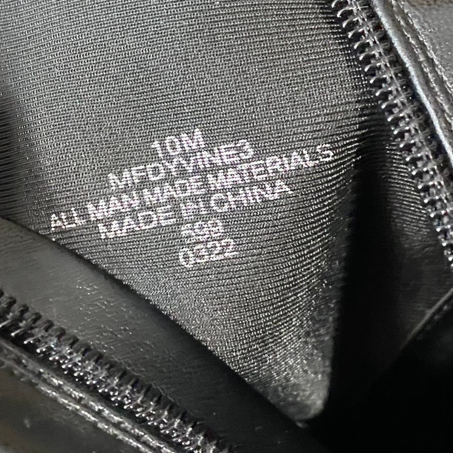 MARC FISHER Women's Black Faux Leather Dyvine Block-Heel Ankle Booties SZ 10